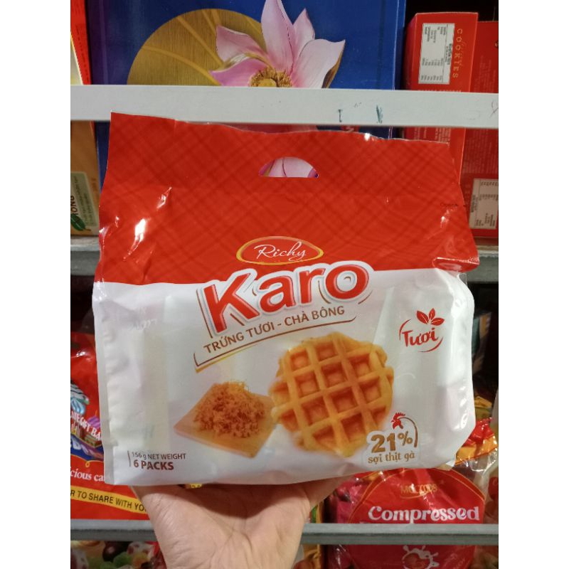 Bánh Karo sợi thịt gà