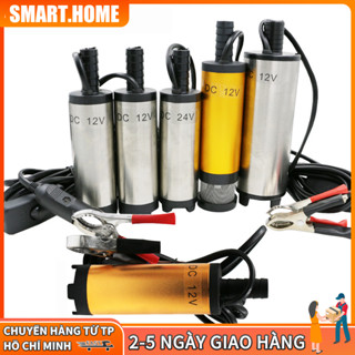 【Free ship Bơm điện chìm 12v dc vỏ hợp kim nhôm bơm dầu diesel nhiên liệu 30L/phút-Bơm chìm mini 12v, 24v