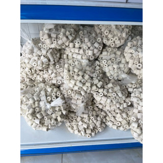 1KG Sứ Nhẫn Trắng lọc nước hồ cá, DỄ VỆ SINH, Sứ Nhẫn Lọc bể cá [Rẻ Vô Địch]