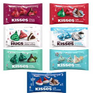 Kẹo socola hershey's kisses, hugs holiday mỹ nhiều loại 255-283g, quà tặng noel, valentine 14/2