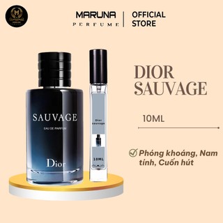 Nước hoa nam Di or Sauvage, Huơng Thơm Nam Tính Cuốn Hút Chiết Chai 10ml - Maruna Perfume