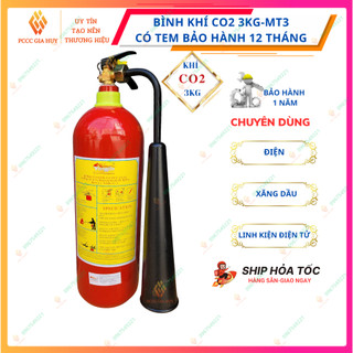 Bình cứu hỏa khí CO2 3kg, bình chữa cháy xách tay MT3, sử dụng đơn giản ,hiệu quả cao - pccc GIA HUY