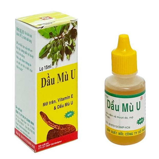 Dầu Mù U Quang Minh làm mềm mượt da và mờ sẹo 15ml