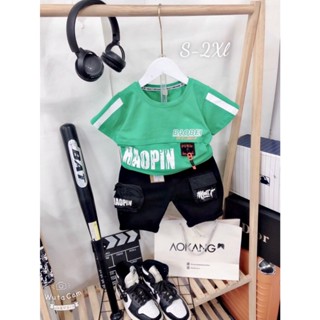 set bộ áo thun quần kaki bé trai tuổi - 6 tuổi nặng từ 12kg - 22kg áo thun cotton chính phẩm quần kaki túi hộp co giãn