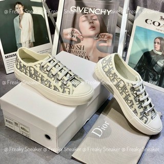 Giày Thể Thao Nam Nữ Dio Walk Embroider Cotton họa tiết vải xám , Giày Dio B56 Cao Cấp Quảng Châu