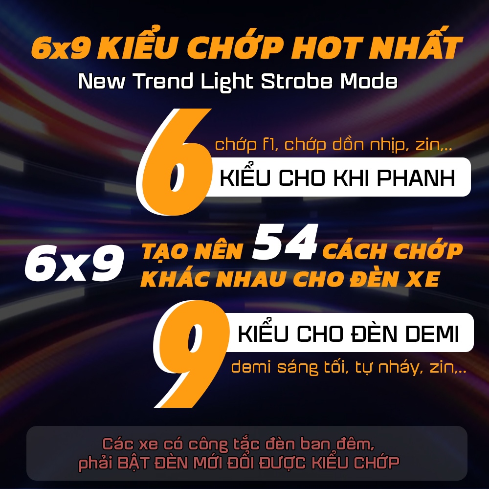 - Mạch tạo chớp F1 cho DEMI cho xe Exciter 150 155 - có nháy demi, demi sáng tối