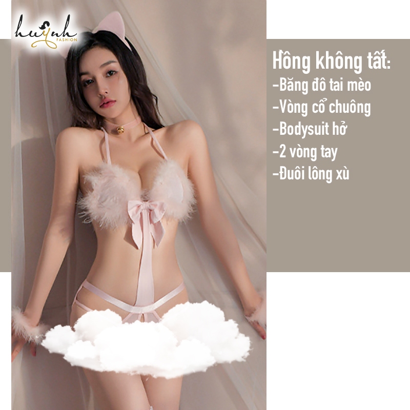 Set Đồ Cosplay Sexy Hóa Trang Bé Mèo Gợi Cảm - CO28