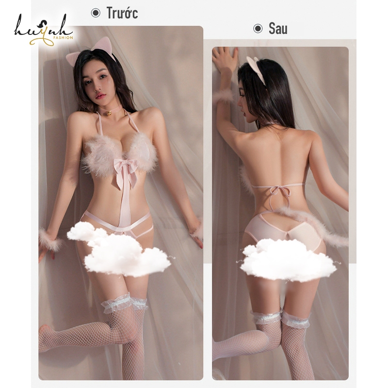 Set Đồ Cosplay Sexy Hóa Trang Bé Mèo Gợi Cảm - CO28