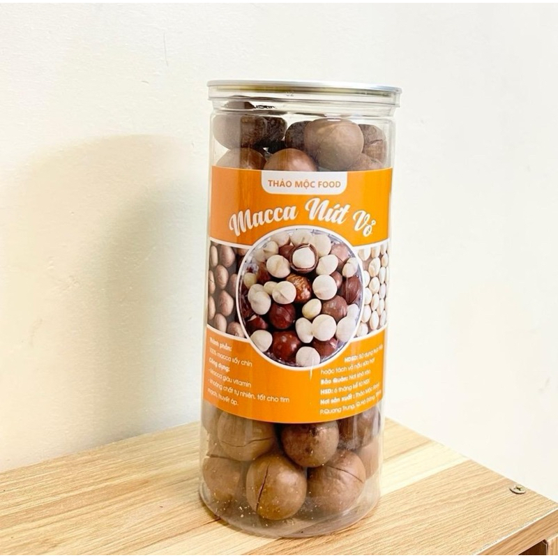 500g Macca nứt vỏ size đại [Thảo Mộc Food]
