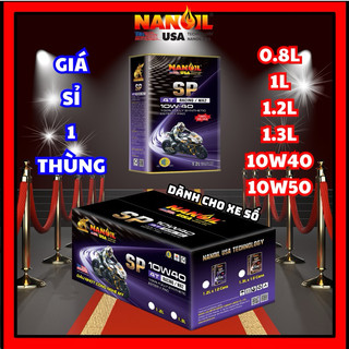 Thùng nhớt xe số giá sỉ nanoil usa 10w40 & 10w50 sp siêu êm máy, bốc, tăng tuổi thọ động cơ.