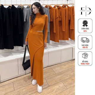 Set Váy Len Lông Thỏ Delys SET257 Xinh đẹp tôn dáng thoải mái năng động