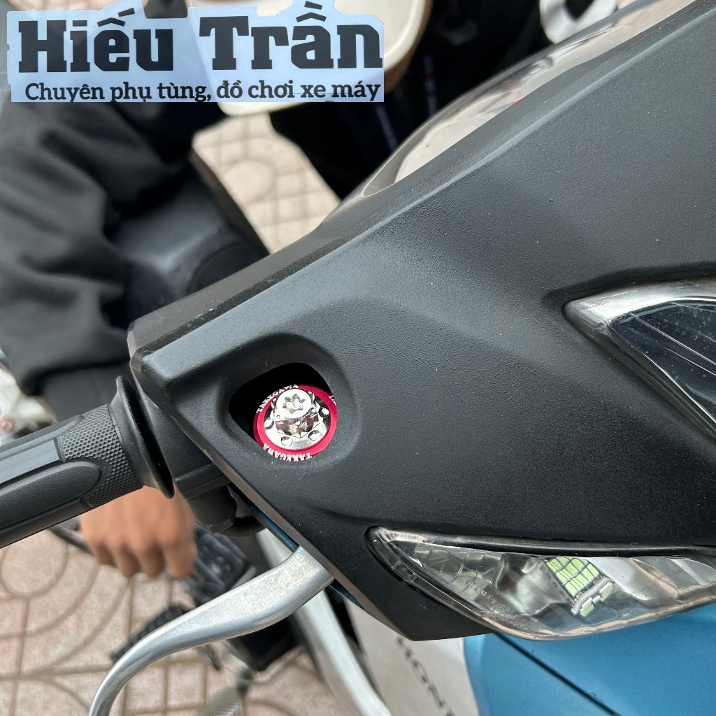 Ốc Chân Gương Salaya mẫu Bông cho xe Honda và Yamaha