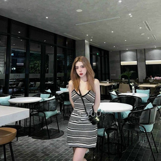 Đầm len 2 dây sz 48-58kg