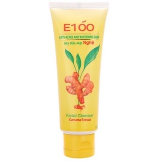  Sữa Rửa Mặt Nghệ E100 Ngừa Mụn Tuýp Lớn 100g 