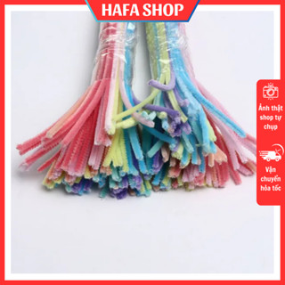 SET 100 Cành Kẽm Nhung MIX MÀU, Kẽm Lông Loại 1 Làm Hoa Handmade, Đồ Trang Trí Decor, Đồ Chơi cho bé Freeship
