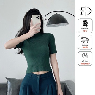 Áo len tăm cổ 3 phân Delys tay lỡ - AC312 tôn dáng chất liệu cao cấp