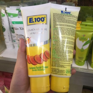  Sữa rửa mặt nghệ có hạt massage E100 100g 