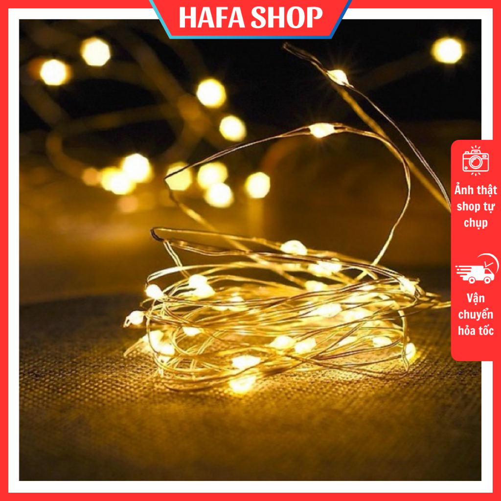 DÂY ĐÈN LED 1M, ĐÈN NHÁY ĐOM ĐÓM PIN CÚC ÁO DÙNG ĐỂ TRANG TRÍ SIÊU ĐẸP Handmade