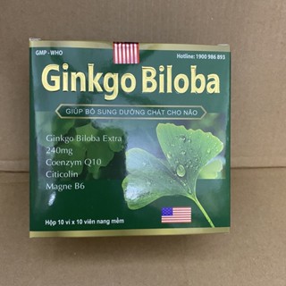 Hoạt huyết dưỡng não GINKGO BILOBA 240mg xanh đậm giúp bổ sung dưỡng chất