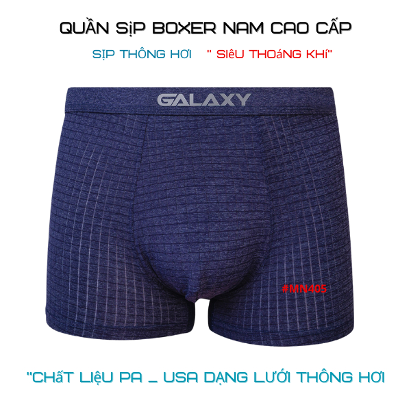 Quần lót nam Boxer Kháng khuẩn, Sịp nam Thun Lạnh cao cấp Dạng lưới MT45 co dãn thấm hút và khử mùi