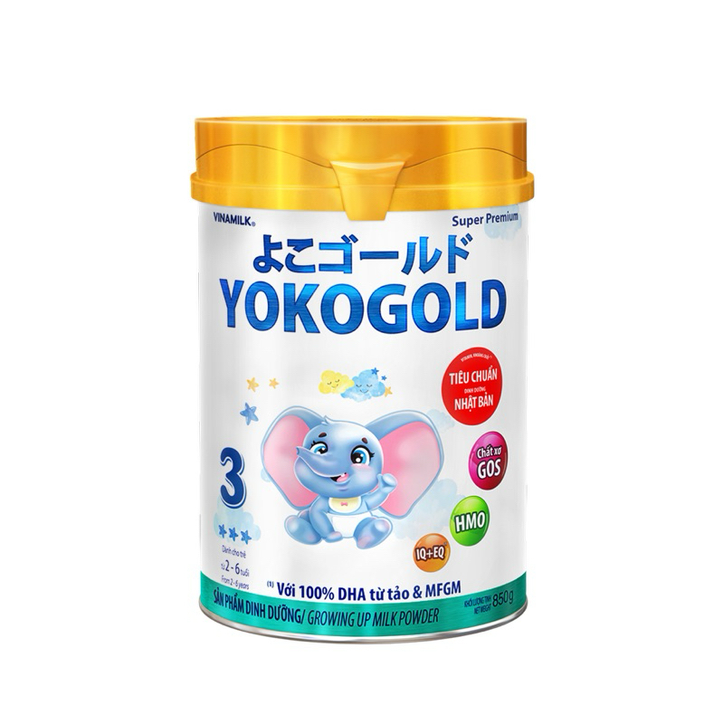 Sữa bột Yoko Vinamilk 850gr Sô 3(từ 2-6 tuổi)