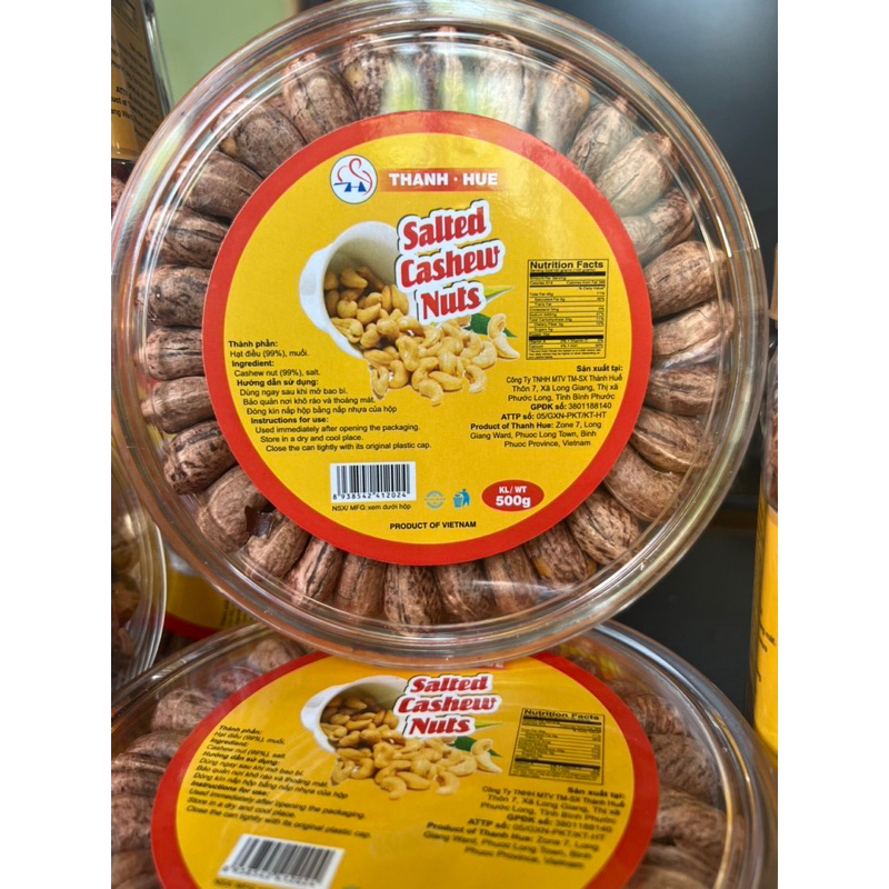 Hạt Điều Rang muối A Cồ 500gr