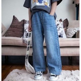 Quần jean dài bé gái ống rộng sz 23_48kg quần bò dài bé gái ống xuông