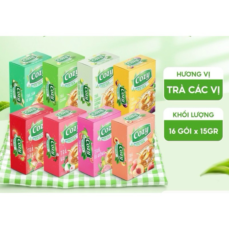 Trà COZY HOÀ TAN Đủ Vị 240gr (16Tép*15gr) | BigBuy360 - bigbuy360.vn