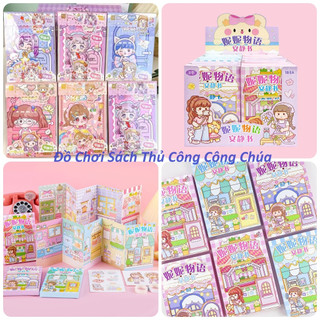 (SẴN HÀNG) Đồ Chơi Sách Thủ Công công chúa có kèm hộp Hoạt Hình Sáng Tạo Cho Trẻ Em - đồ chơi tự làm