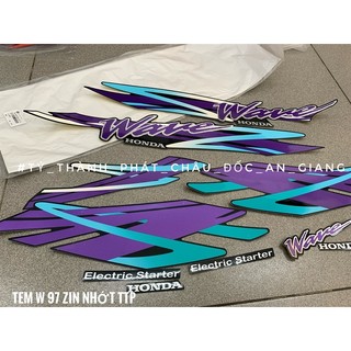 Tem Wave 97 Xanh Nhớt ĐB ( 1 Bộ )