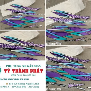 Tem Wave 97 Xanh Nhớt ĐB ( 1 Bộ )