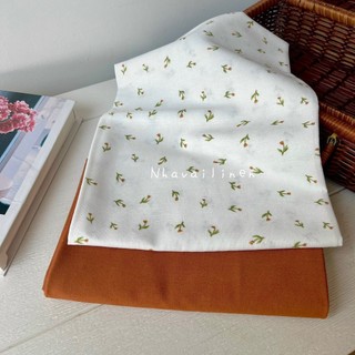 Vải linen bột hoạ tiết hoa tulip đơn mềm mại độ dày vừa đủ chất liệu an toàn cho da - nhà vải linen