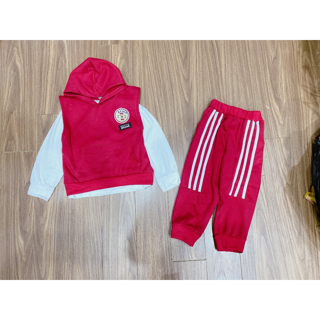 SET 3CT HOODI ĐỎ TRẮNG- B206