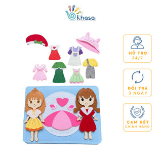  Đồ Chơi Bé Gái  Bộ Sổ Tay Thời Trang Búp Bê Thay Đồ Sách Vải Thiết Kế Thời Trang Bản Tiêu Chuẩn 