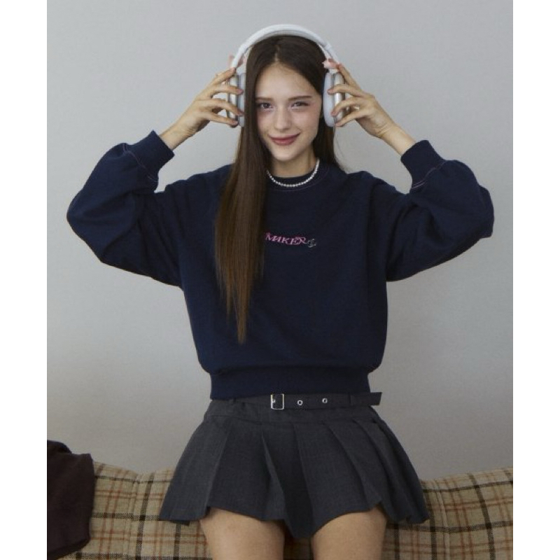 SWEATER CROPTOP TMAKER XUẤT HÀN ( có ảnh thật )