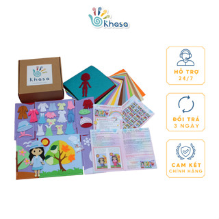  Đồ Chơi Bé Gái Sổ Tay Thời Trang Thay Đồ Búp Bê Vải Dạ Cho Bé  Bộ Tiêu Chuẩn  - Khasa Việt Nam 