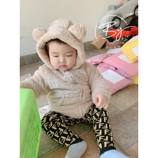 ✨ PLinh KID ✨ ÁO LÔNG CỪU MŨ UNI CHO BÉ