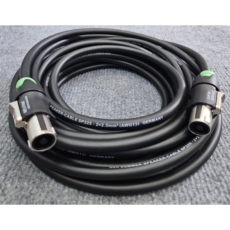 Dây  line  loa monitor Sommer gắn  jack   biscong loa Neutrik bọc  inox  loại  1.