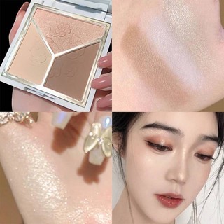 Bảng  Phấn Tạo Khối Lameila 03 Ô màu kết hợp bắt sáng chống nước