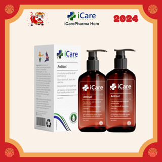 [CHÍNH HÃNG] DẦU GỘI HỖ TRỢ TRỊ GÀU NẤM NGỨA DA ĐẦU ICARE PHARMA ANTISOL 240ml