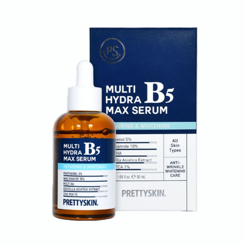 Tinh chất Prettyskin Multi Hydra B5 Max Serum Prettyskin 50ml Hàn Quốc Serum Phục hồi B5 Prettyskin 