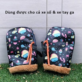  Găng Tay Đi Xe Máy Mùa Đông Nam Nữ Găng Tay Phao 3 Lớp Lót Lông Dày Dặn Giữ Ấm Chống Mưa Rét Xe Máy An Toàn Tiện L 