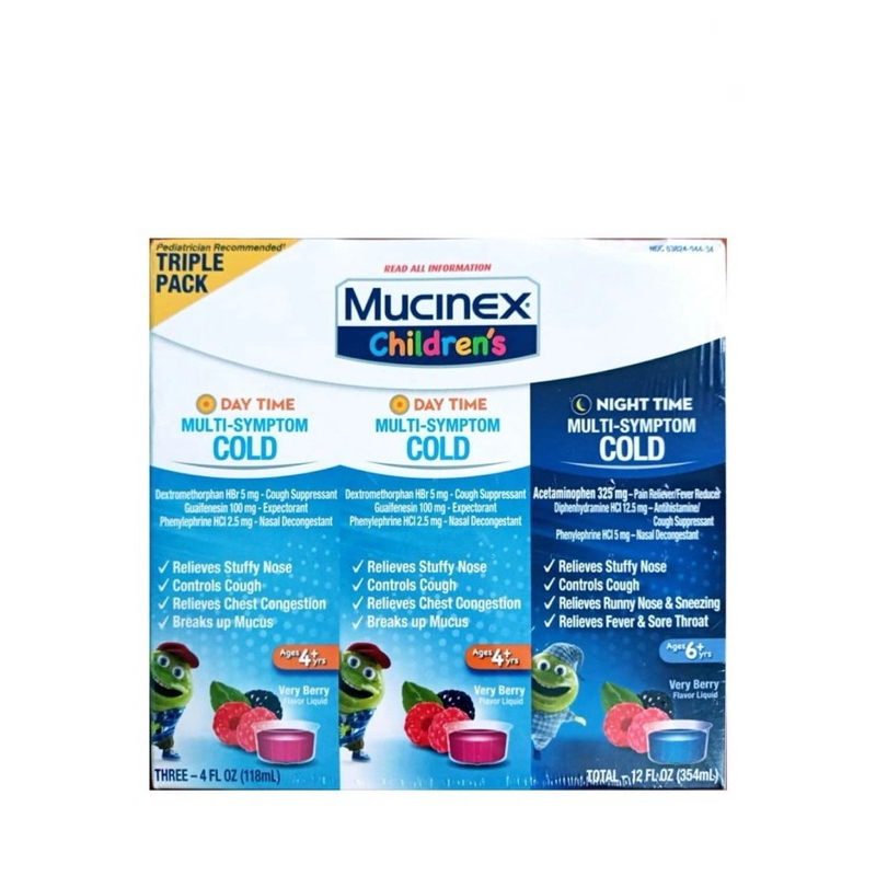 Siro ho cảm cho bé Mucinex Children’s Multi-Symptom (Set 3 Lọ)