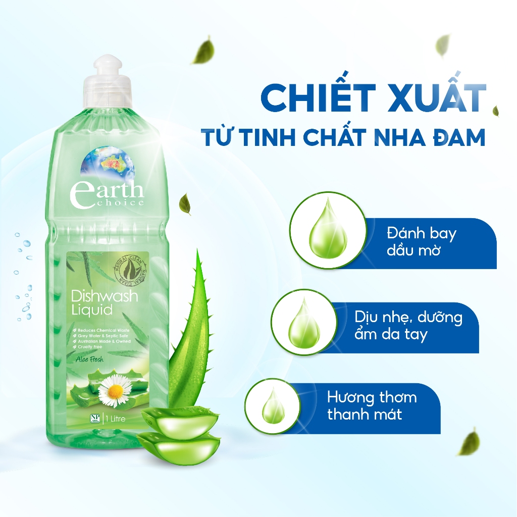 Nước Rửa Chén EARTH CHOICE An Toàn Với Cả Đồ Dùng Ăn Uống Của Bé