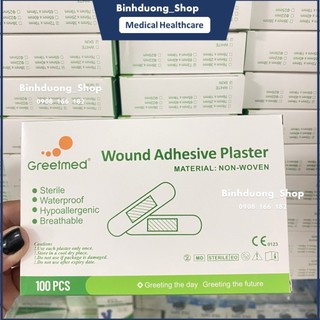 Băng gâu băng keo cá nhân sơ cứu vết thương Greetmed 72x19mm