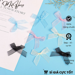 Nơ mini xinh xinh gắn kẹp tóc, làm handmade, trang trí phụ kiện - MH960