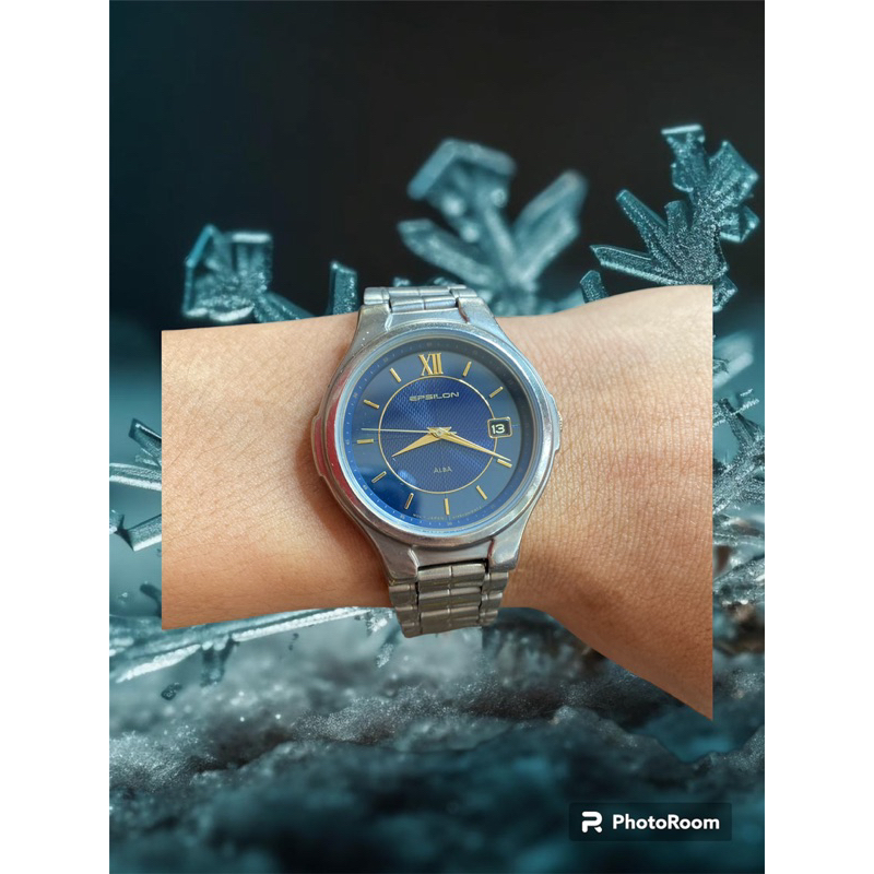 Đồng Hồ Nam Thương Hiệu EPSILON ALBA made in japan dây vỏ titanium