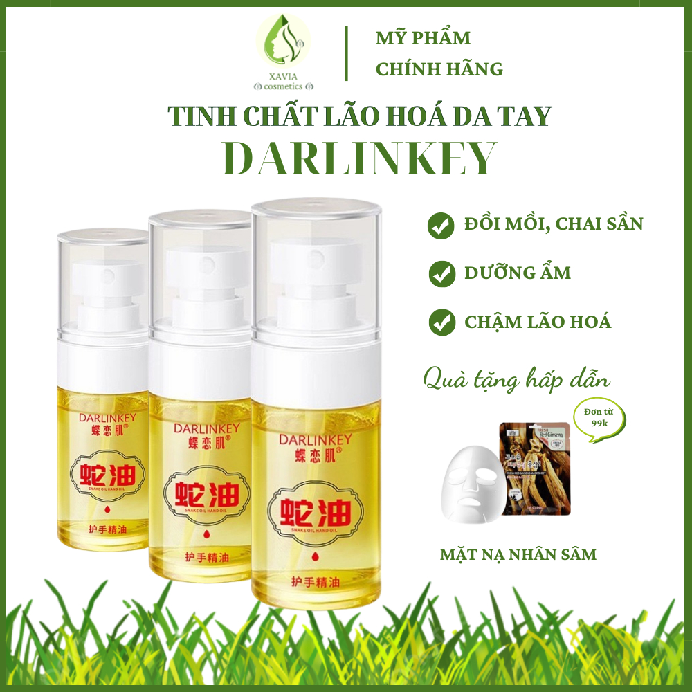Tinh chất hỗ trợ lão hoá da tay DARLINKEY, Đồi mồi, chai sần, Dưỡng da tay mềm, ẩm, mịn - XAVIA COSMETICS