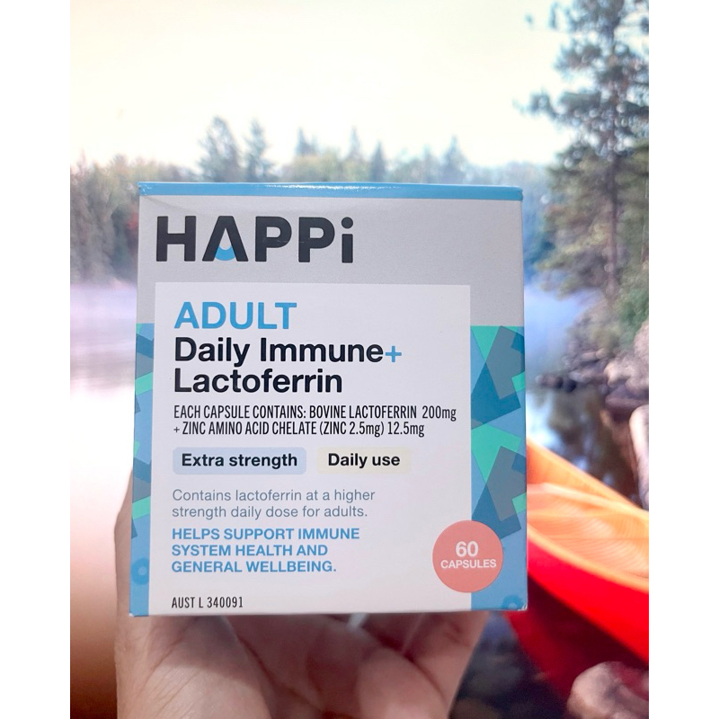 HAPPi Adult Daily Immune+ Lactoferrin giúp hỗ trợ sức khỏe cho người lớn