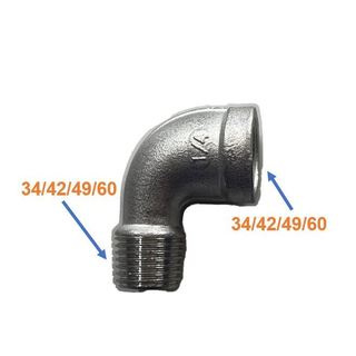 Co điếu inox 304 ren 34/42/49/60 mm